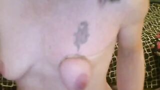 Tied tits, pumped pussy amateur BDSM webcam show