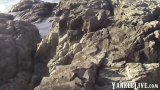 Amateur Mature Blowjob on the Beach