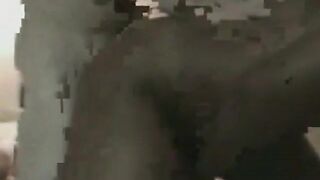 Black Girl and White Guy on Webcam