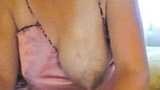 Big-Titted Amateur MILF Plays with Her Nipples on Webcam