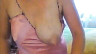 Big-Titted Amateur MILF Plays with Her Nipples on Webcam