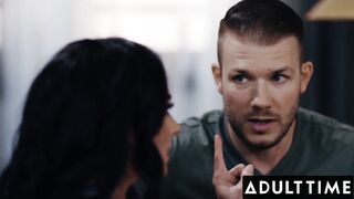 ADULT TIME - Braggadocious Stepson DPs Sexy Stepmom Sheena Ryder With His BFF!