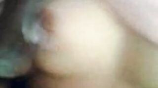 Big-Titted Malay Girl in Pink Tudung Gives Amateur Blowjob