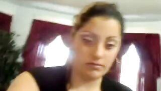 Big-Breasted Spanish Amateur Teases on Webcam