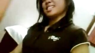 Malay College Babe with Big Tits Pleases Her Boyfriend