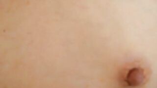 Small tits, big fun: Fucking, fingering & cumming on girly's boobs