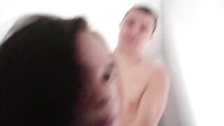 Stepfather fucked stepdaughter while she was talking with mother on the phone