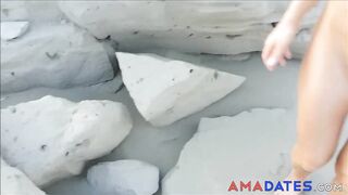 Amateur Couple's North Cyprus Beach Adventure