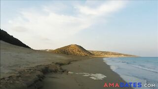 Amateur Couple's North Cyprus Beach Adventure