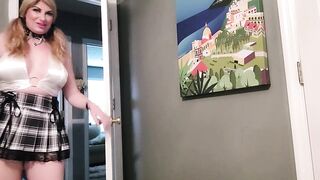 Daddy's Big-Titted Blonde BBW Bangs On Webcam