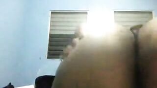 Granny Shows Off Her Big Ass on Webcam