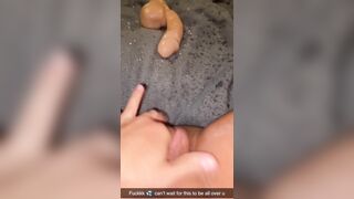 Sexting my step brother on Snapchat until he makes my creamy pussy squirt