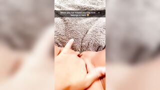 Sexting my step brother on Snapchat until he makes my creamy pussy squirt