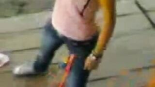 Indonesian Babe's Striptease