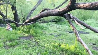 Guy Spots Peeing Girl and Has Hardcore Public Sex with Her