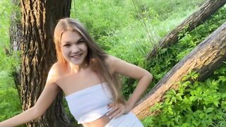 Guy Spots Peeing Girl and Has Hardcore Public Sex with Her