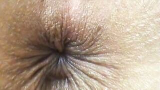 Winking Butthole Close-Up on Webcam