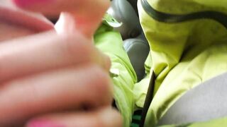 Road Head Creamy Mouthpie Swallow After a Cum Spill