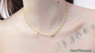 Big Tits Babe Toys Her Tight Pink Pussy