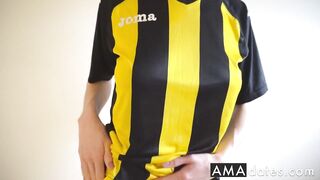 Teen with big-ass and big-tits in rough creampie sex