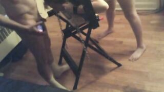 Submissive Slave's Mouth Used for Master's Pleasure