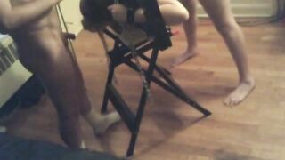 Submissive Slave's Mouth Used for Master's Pleasure