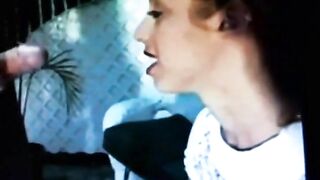 Babysitter Sucks a Big Cock Deep Throat on Webcam