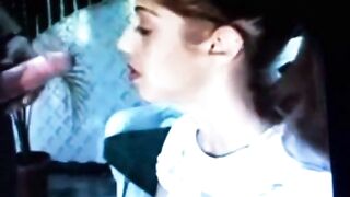 Babysitter Sucks a Big Cock Deep Throat on Webcam