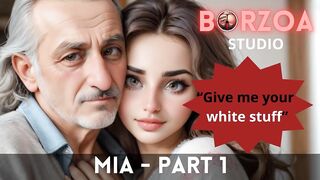 Mia - 1 - Horny old Grandpappa domesticated virgin teen young Turkish Girl