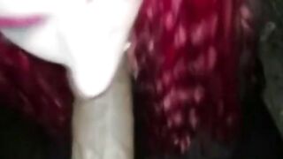 Interracial Blowjob in the Great Outdoors