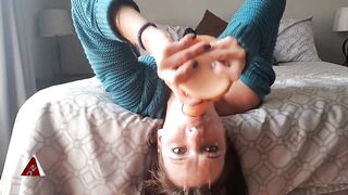 Extreme Dildo Facefuck: Solo Female BDSM Fun