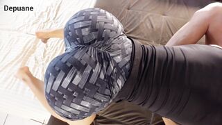 "Step-Sis Teases Me with Her Bubble Butt in Tight Gym Shorts Until I Cum Twice"