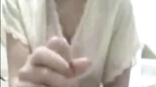 Amateur Femdom Handjob Cumshot Orgasm