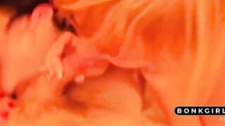 Two Russian Amateurs Blowjob Group Sex -2