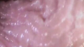 Close-Up Pussy Creampie on Webcam (Doggy Style)