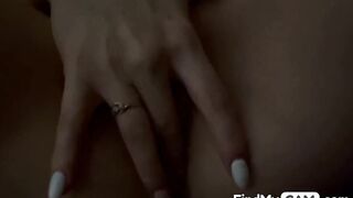 Blonde babe pleasures herself with a butt plug on webcam