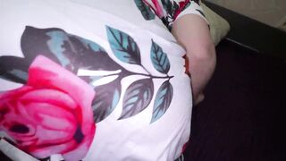 The stepmom lay down on the bed but the stepson disturbed her