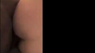 Tiny Asian College Girl Takes on a Big Black Cock