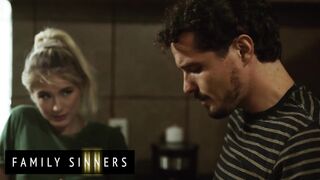 FAMILY SINNERS - Gorgeous Blonde Is Taught By Her Stepbrother How To Be More Sexually Adventurous