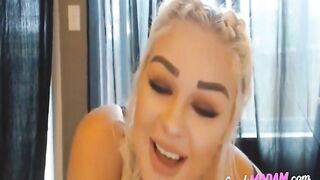 Big Booty Babe Pleasures Herself with a Dildo