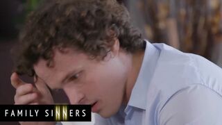 FAMILY SINNERS - Slutty Blonde Step Sister Rides On Her Step Brother's Cock Like There's No Tomorrow
