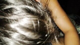 Cute brunette's kinky BDSM blowjob and fisting POV