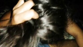 Cute brunette's kinky BDSM blowjob and fisting POV