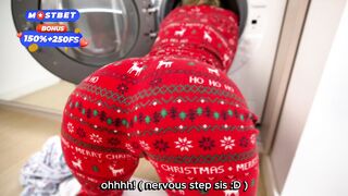 the best Christmas gift is: step sister stuck in a washing machine!