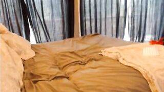 Big-Titted Blonde Shows Off Her Curves on Webcam