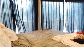 Big-Titted Blonde Shows Off Her Curves on Webcam