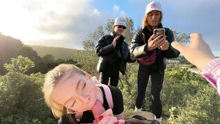 Strangers Join Us for a Public Blowjob