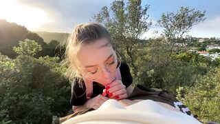 Strangers Join Us for a Public Blowjob