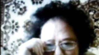 Old Russian Lady on Webcam! Amateur Video!