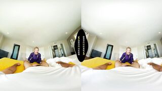 BRAZZERS - Your Girlfriend Jeni Angel Showers While Her Stepsister Melody Marks Rides Your Cock